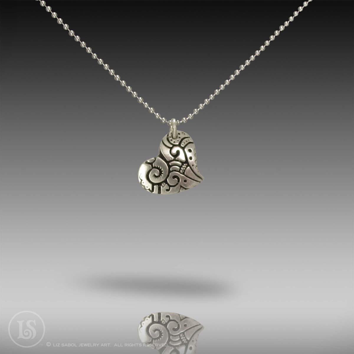 Elise Pendant, 960 Sterling Silver