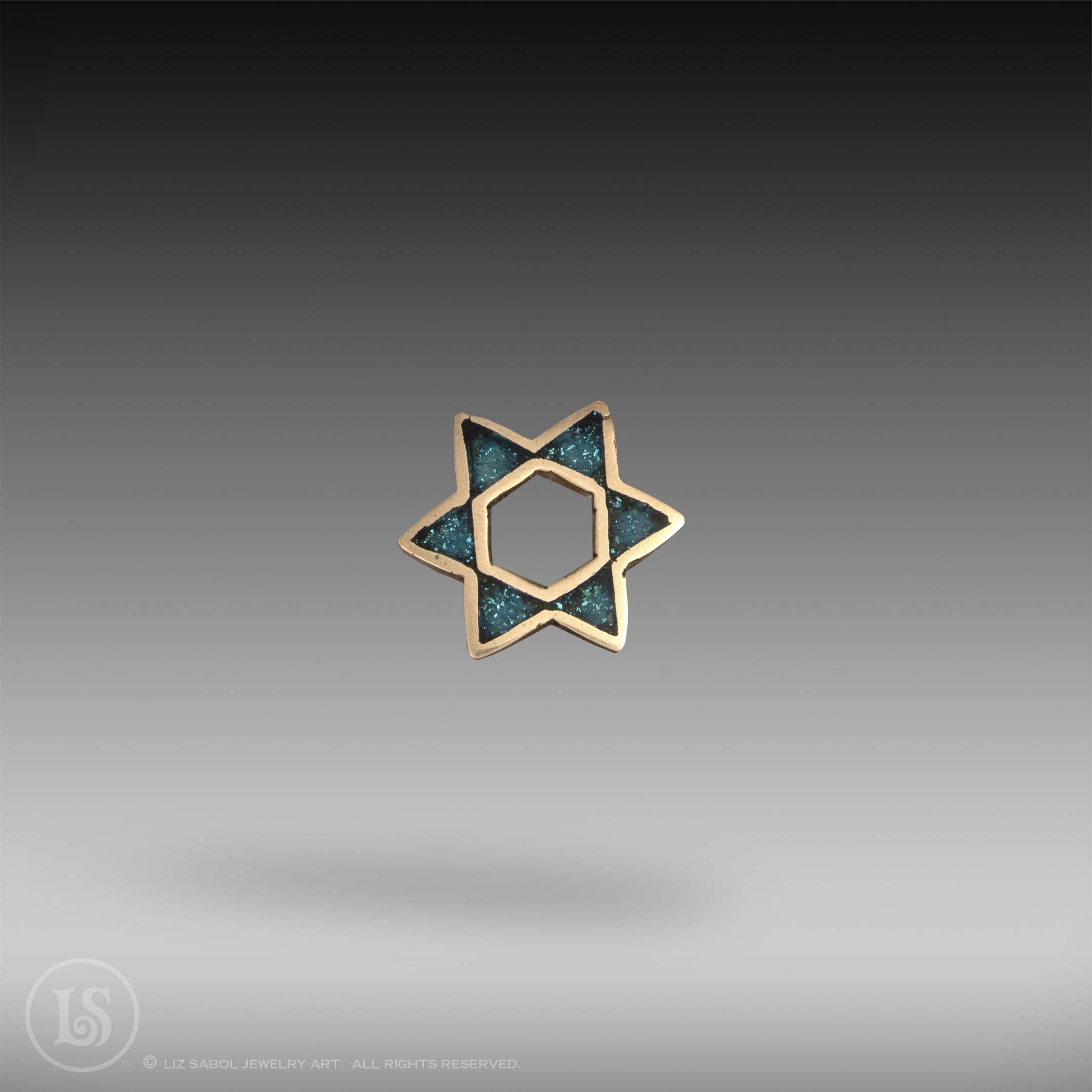 Star of David Pin, Bronze