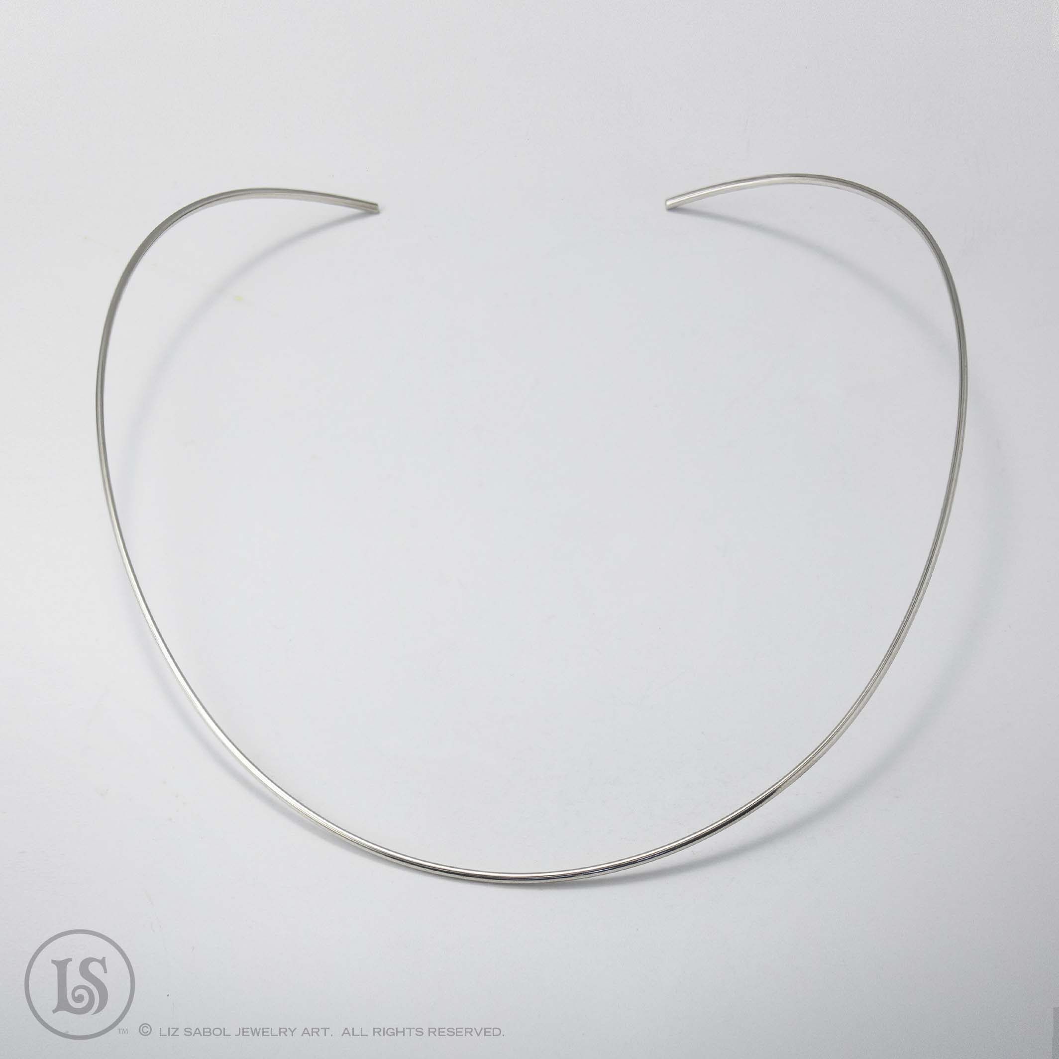 Neckwire, Lightweight Slide, Sterling Silver 15g